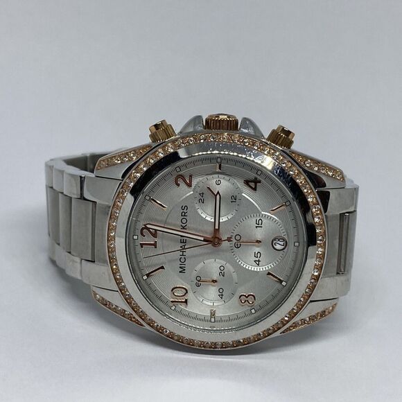 Michael Kors MK5459 Women's Silver Stainless Steel Analog Dial Wrist Watch MP177 - Picture 7 of 12